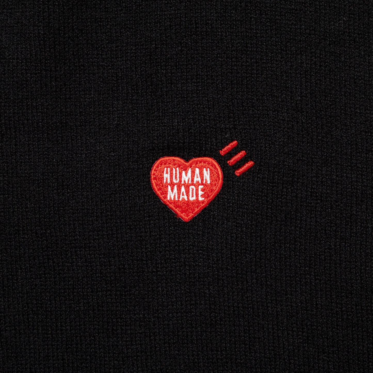 HUMAN MADE HEART BADGE KNIT SWEATER BK-D