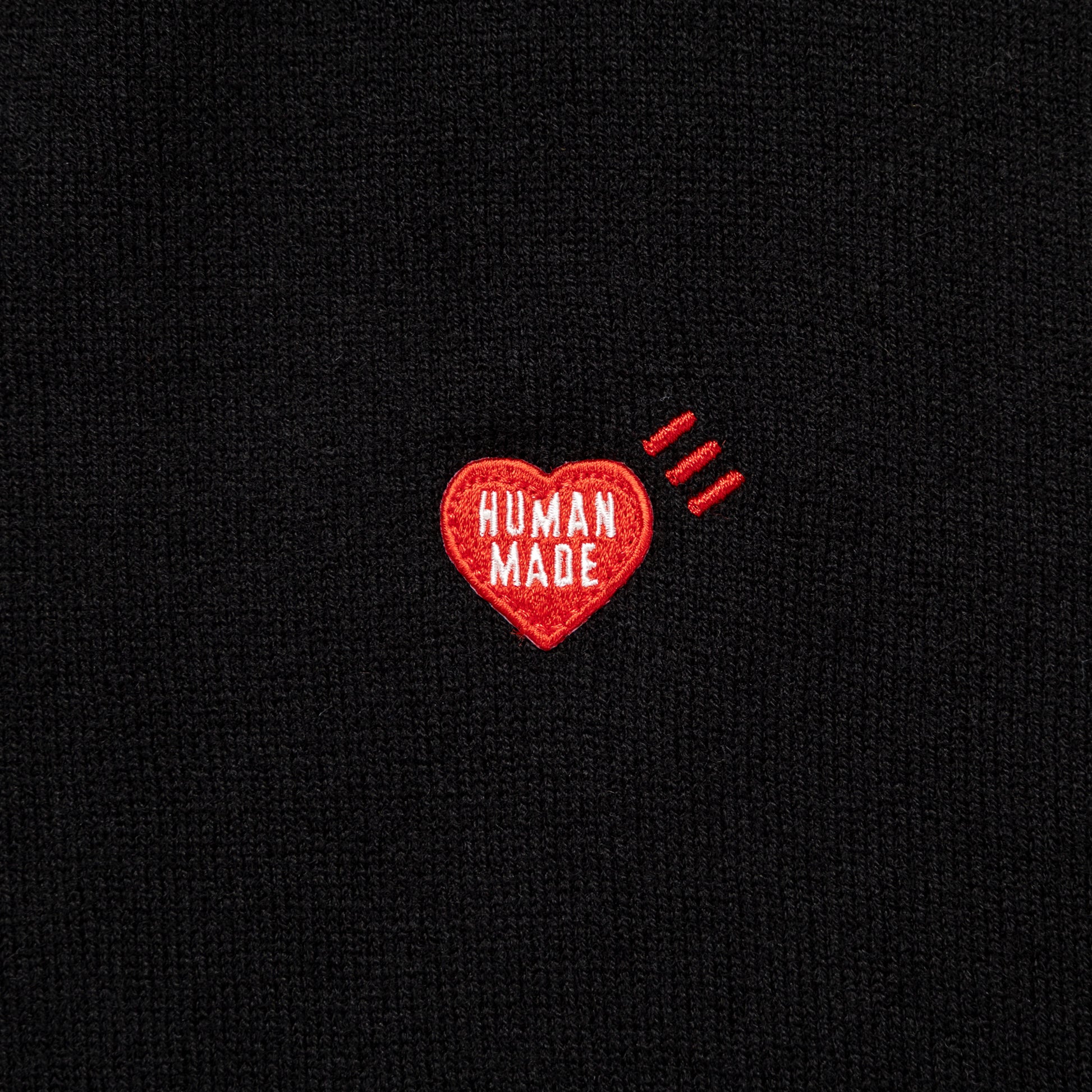 HUMAN MADE HEART BADGE KNIT SWEATER BK-D