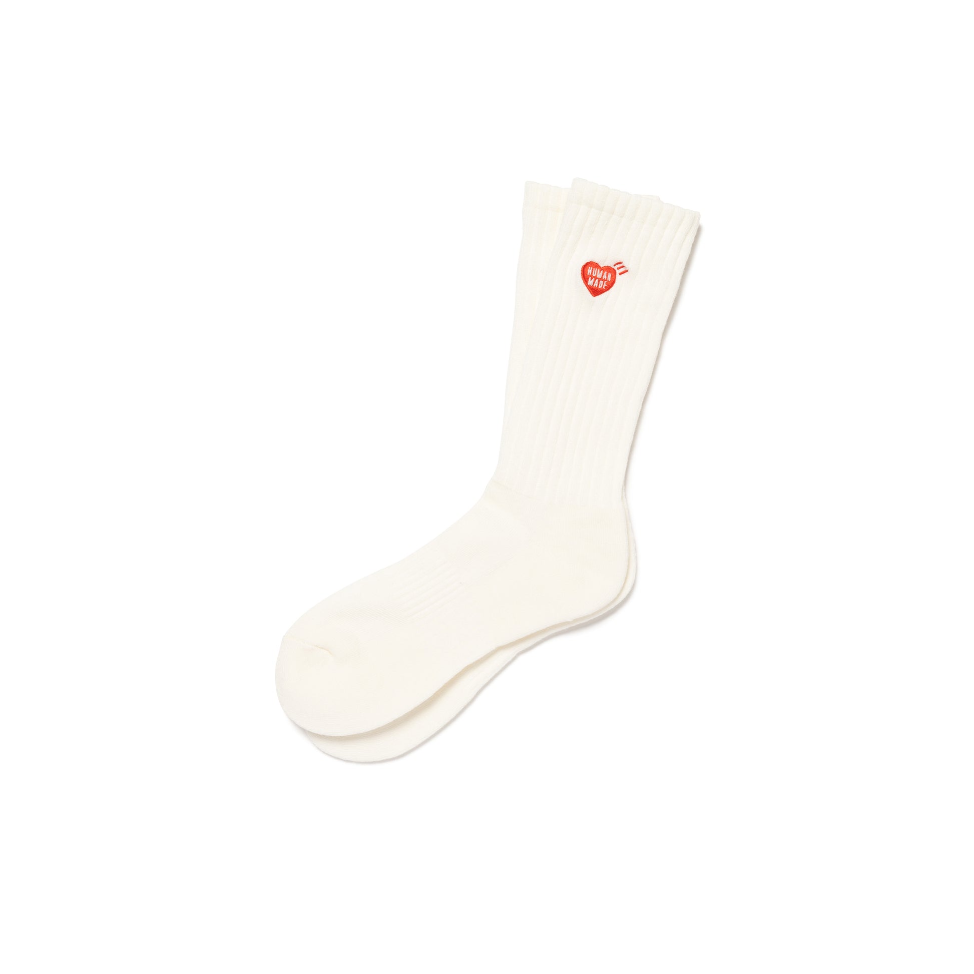 HUMAN MADE PILE SOCKS WH-B