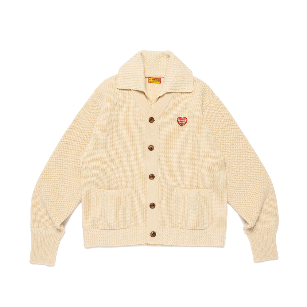 HUMAN MADE KNIT CARDIGAN WH-A