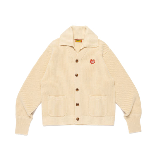 HUMAN MADE KNIT CARDIGAN WH-A