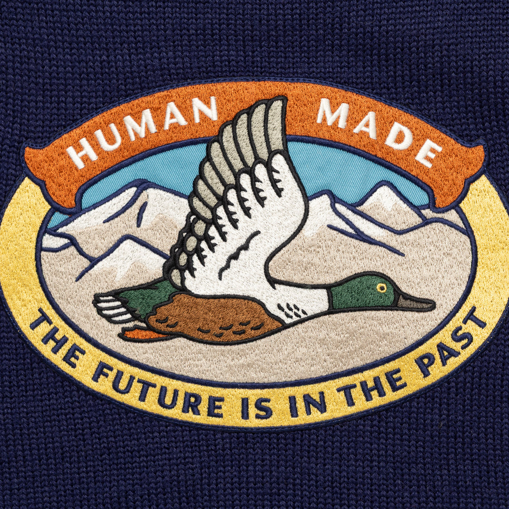 HUMAN MADE  ZIP-UP KNIT CARDIGAN NY-F