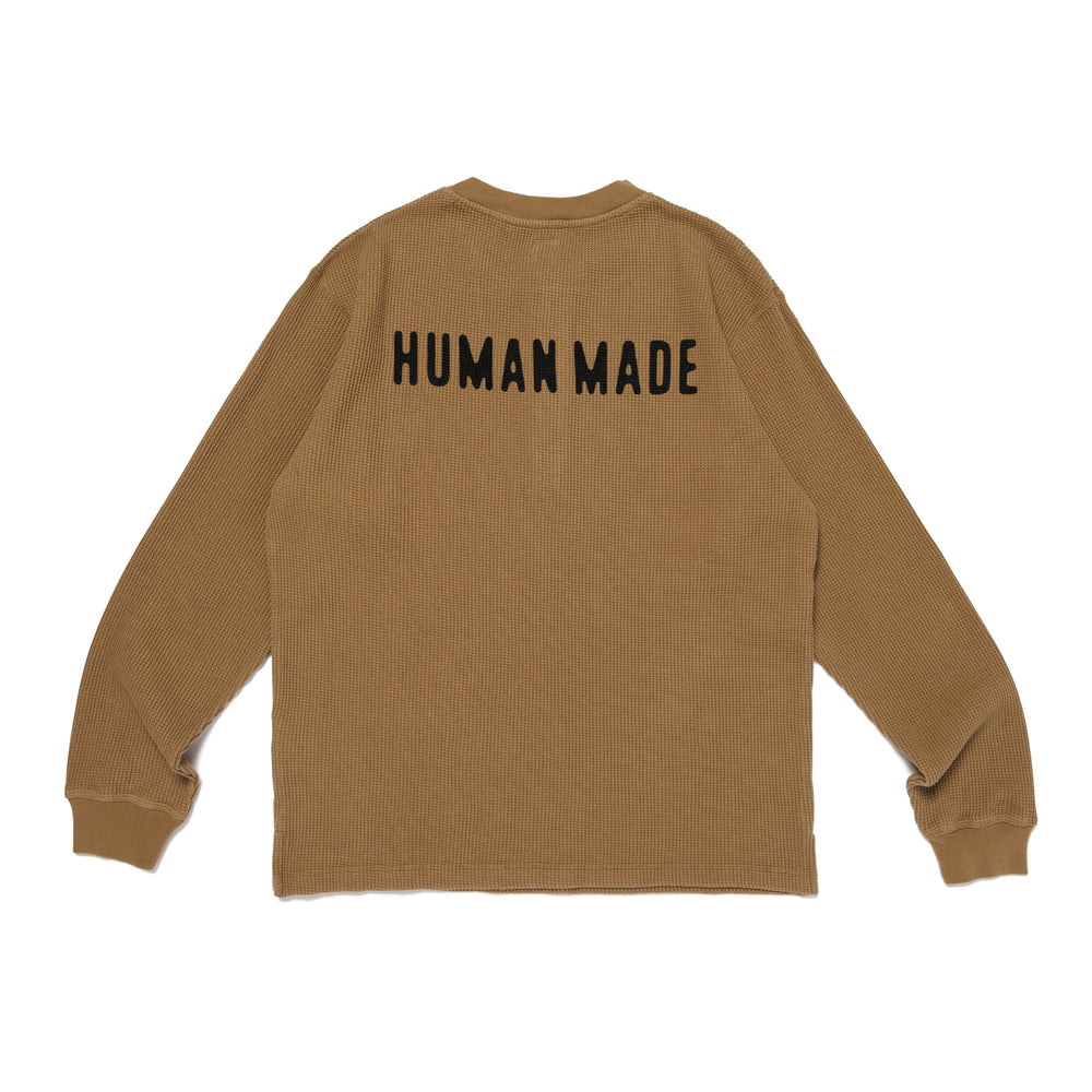 HUMAN MADE HENLEY NECK L_S SHIRT OD-B