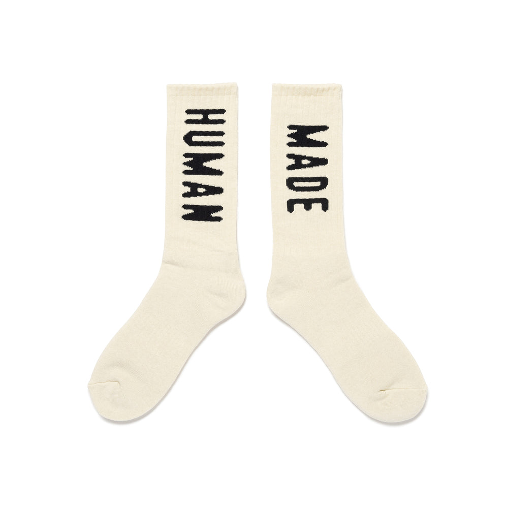 HUMAN MADE HM LOGO SOCKS WH-C