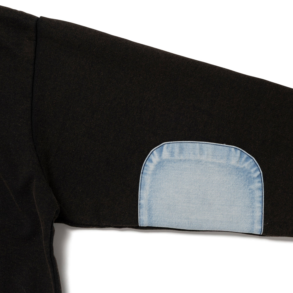 CPFM GREEN FLASH DENIM HALF ZIP FLEECE WH-E