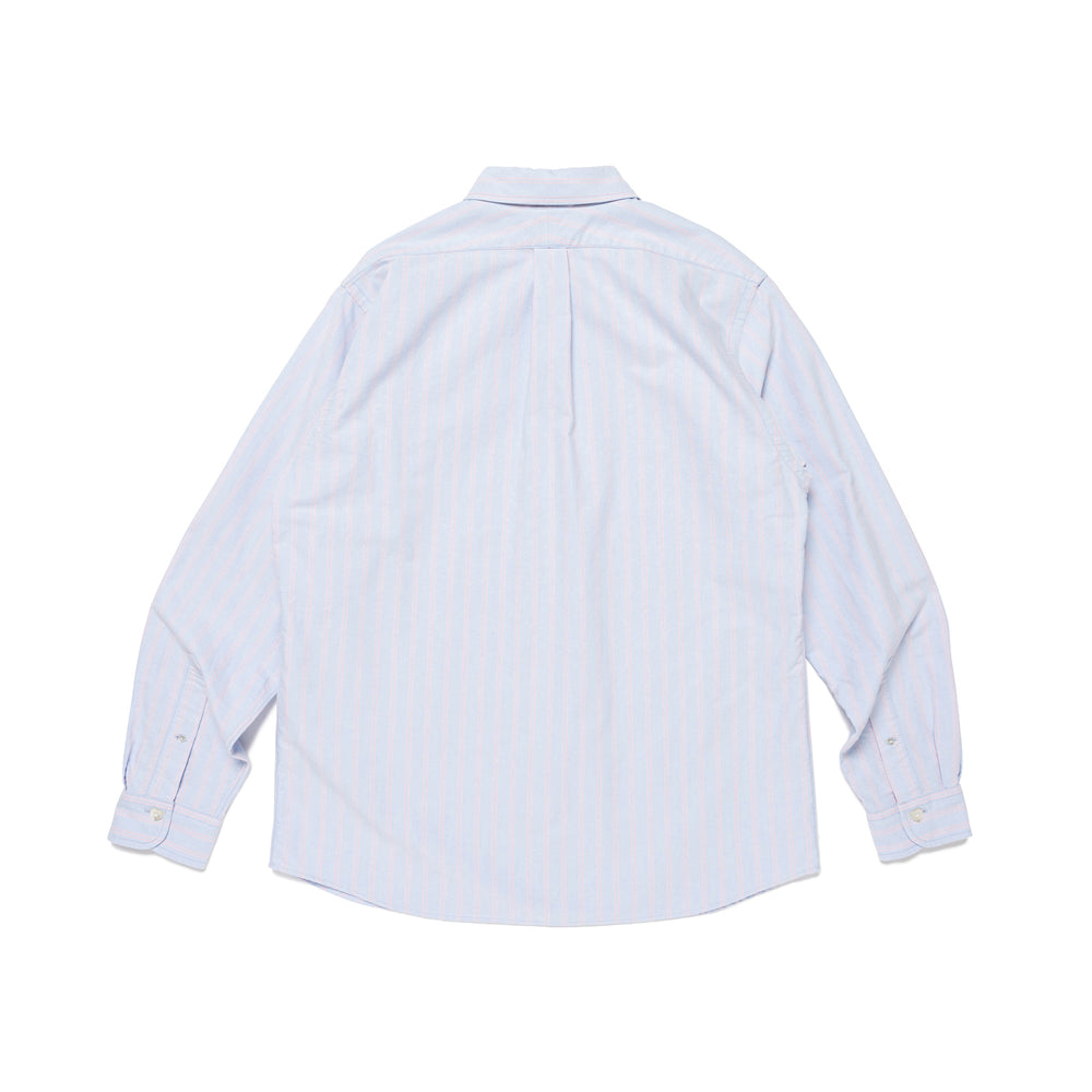 HUMAN MADE STRIPED OXFORD BD LS SHIRT BL-B