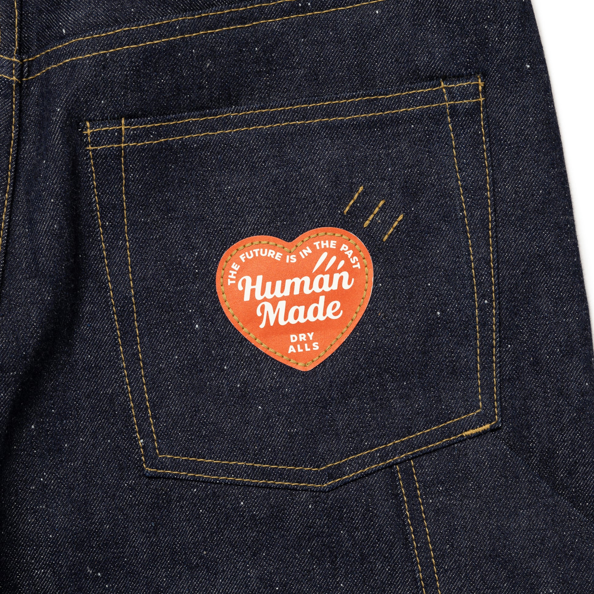HUMAN MADE  STRAIGHT DENIM PANTS PAST IN-B