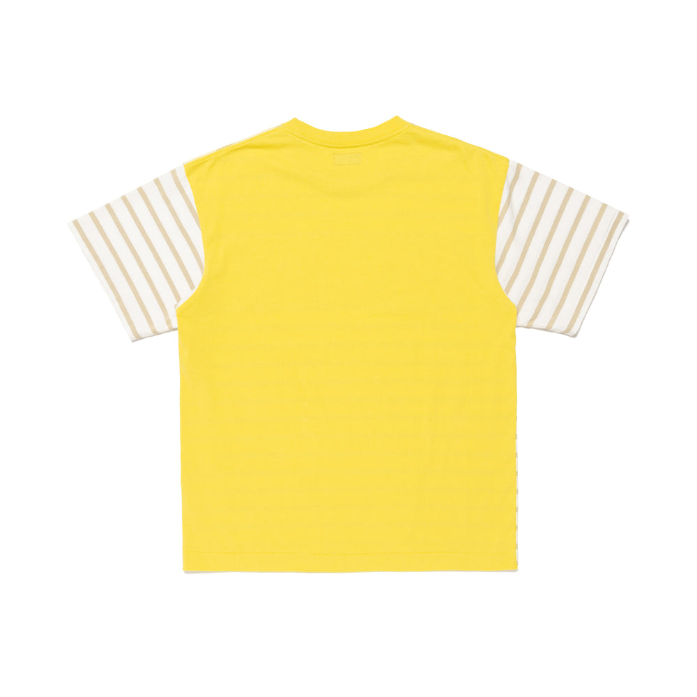 HUMAN MADE PANEL STRIPED T-SHIRT YE-B