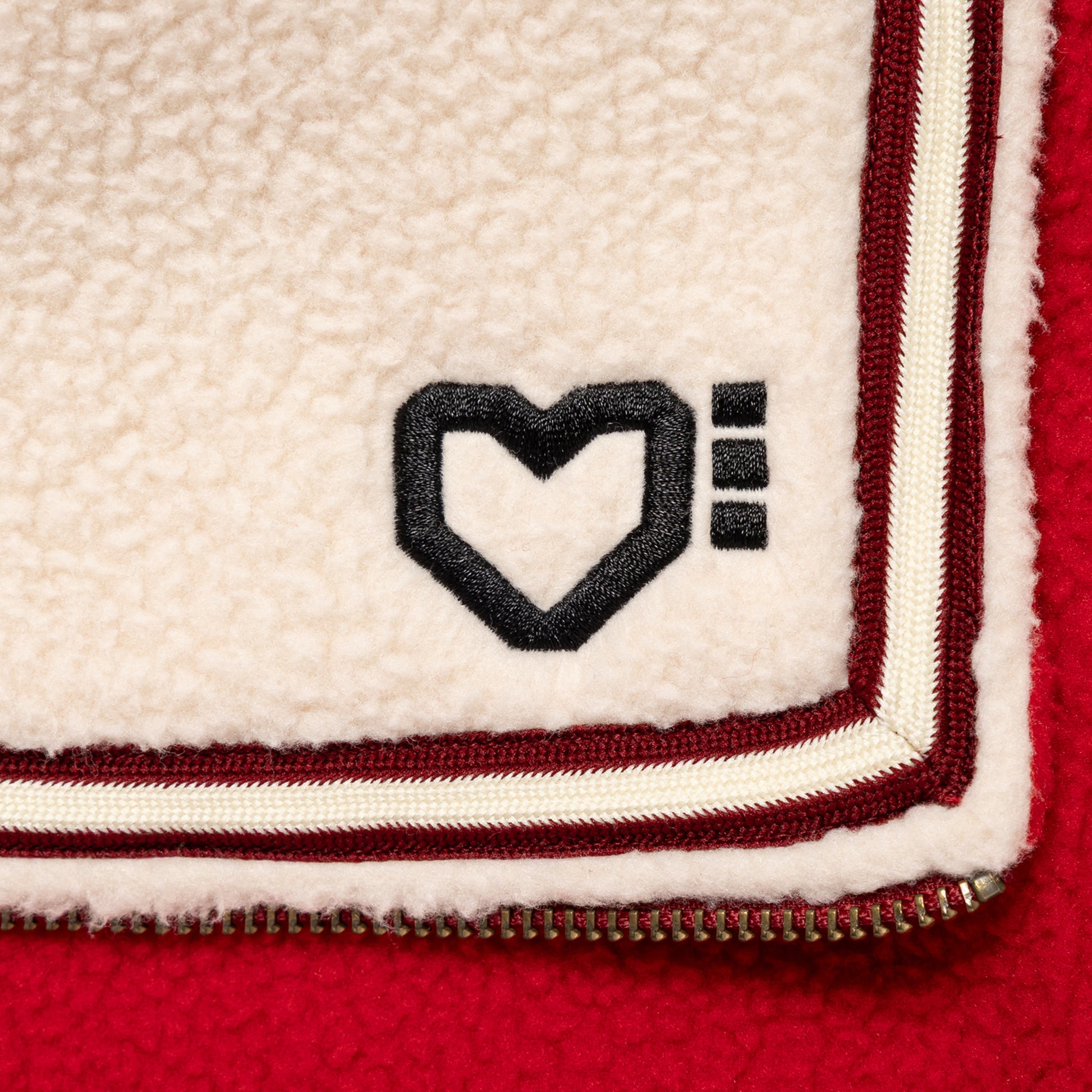 HUMAN MADE HALF-ZIP FLEECE PULLOVER RD-E