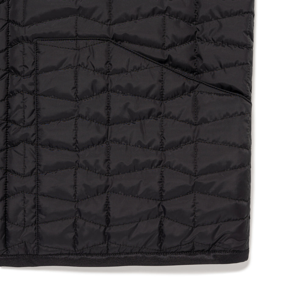 WASTED YOUTH QUILTED PUFF REVERSIBLE VEST BK-E