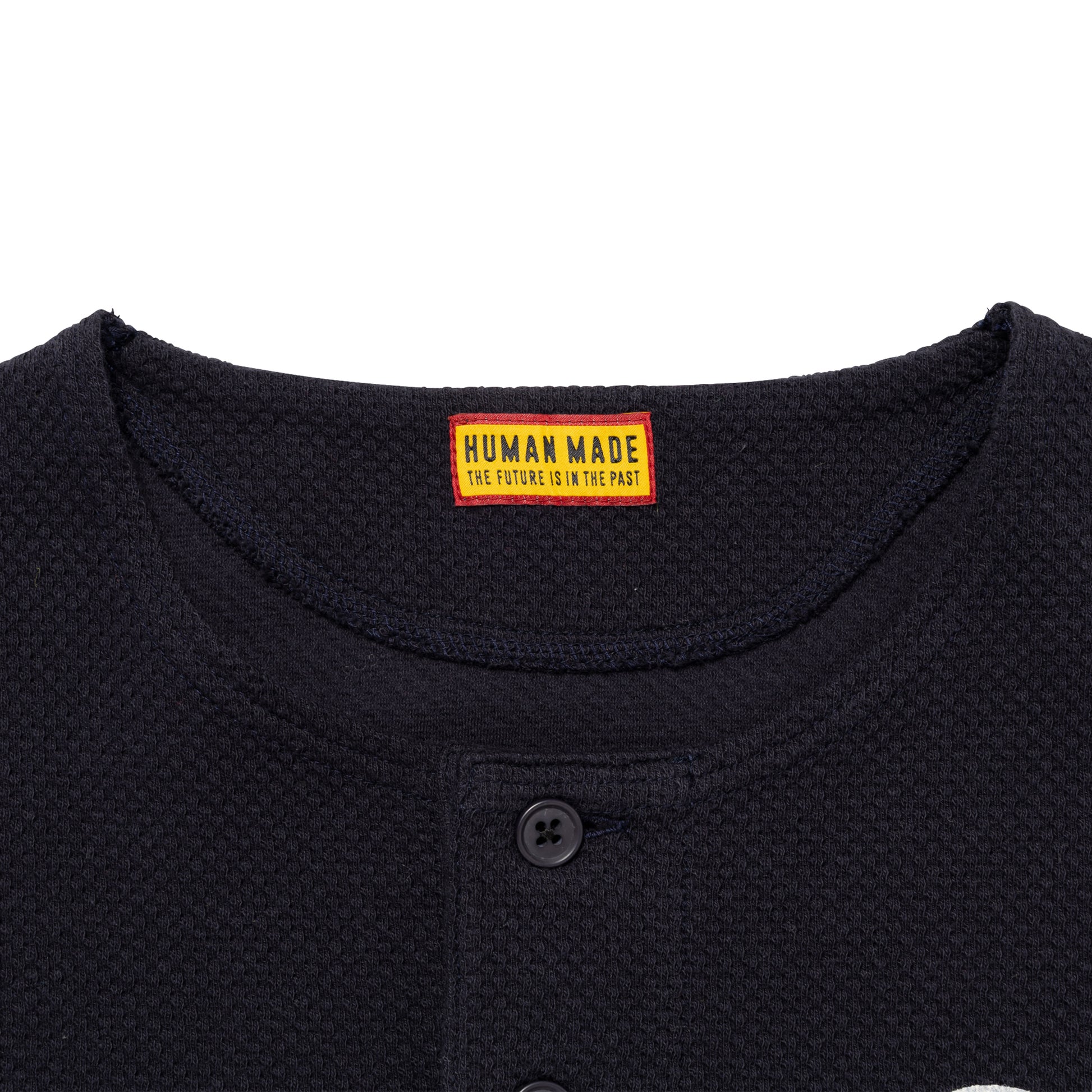 HUMAN MADE  HENLEY NECK L/S T-SHIRT NY-C