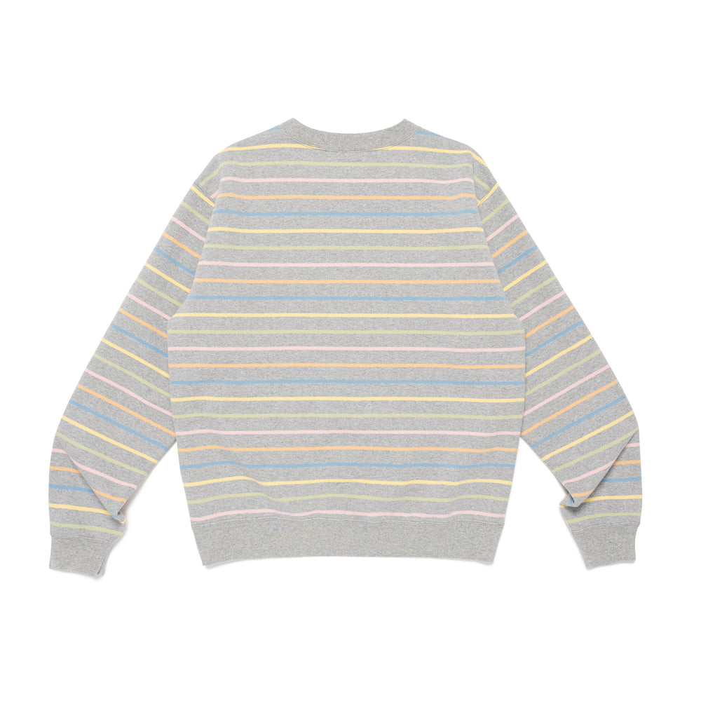 HUMAN MADE MULTI STRIPED SWEATSHIRT GY-B