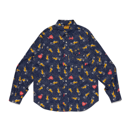 HUMAN MADE MR.PEANUT PRINTED SHIRT NY-A