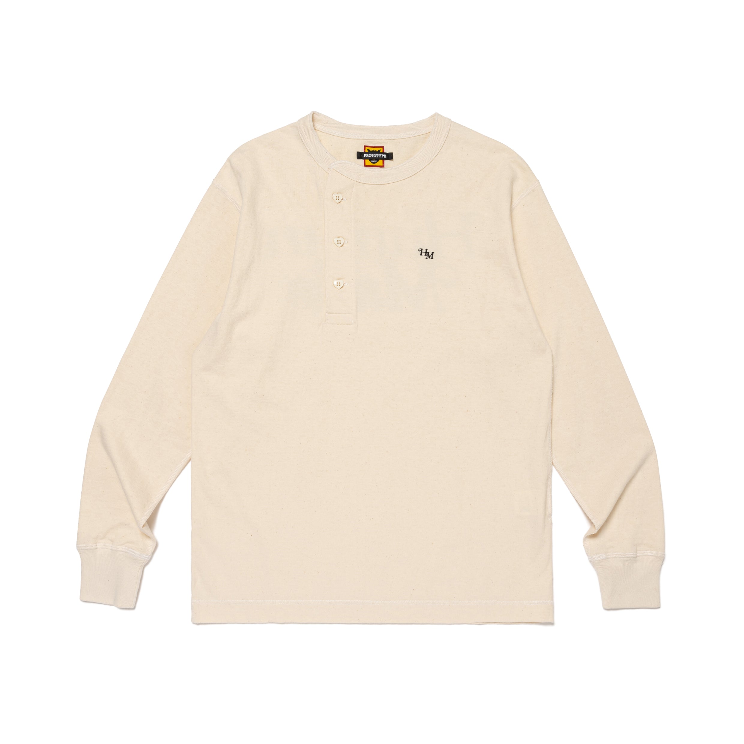 HENLEY NECK L/S T-SHIRT