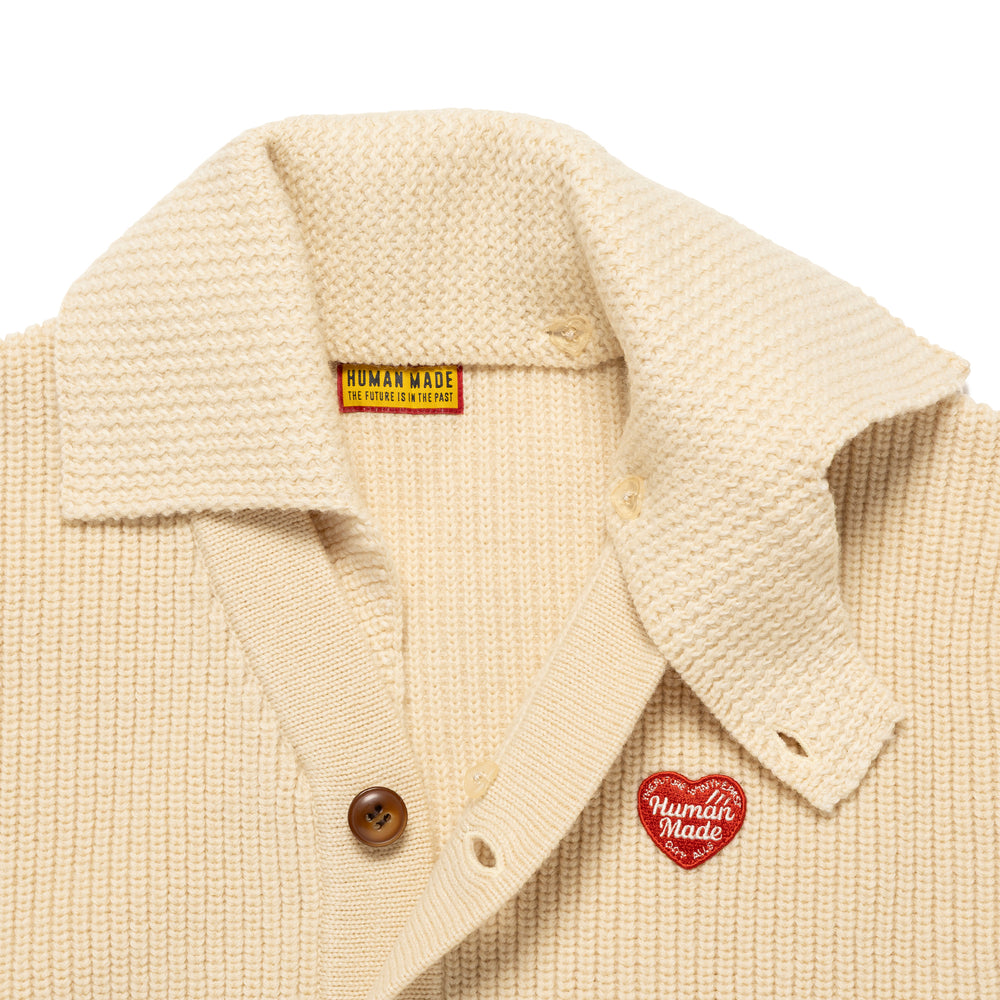 HUMAN MADE KNIT CARDIGAN WH-D
