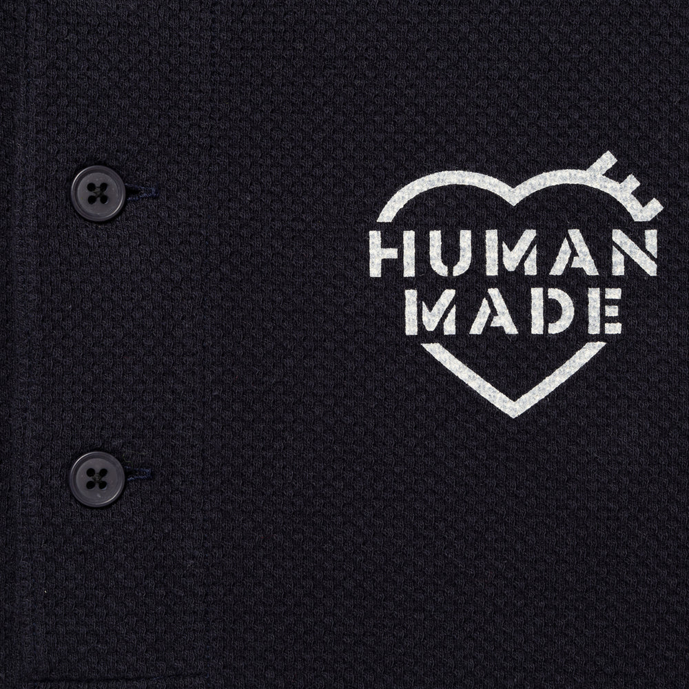 HUMAN MADE  HENLEY NECK L/S T-SHIRT NY-D