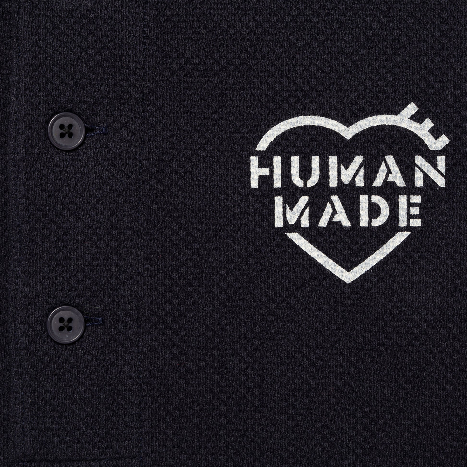 HUMAN MADE  HENLEY NECK L/S T-SHIRT NY-D