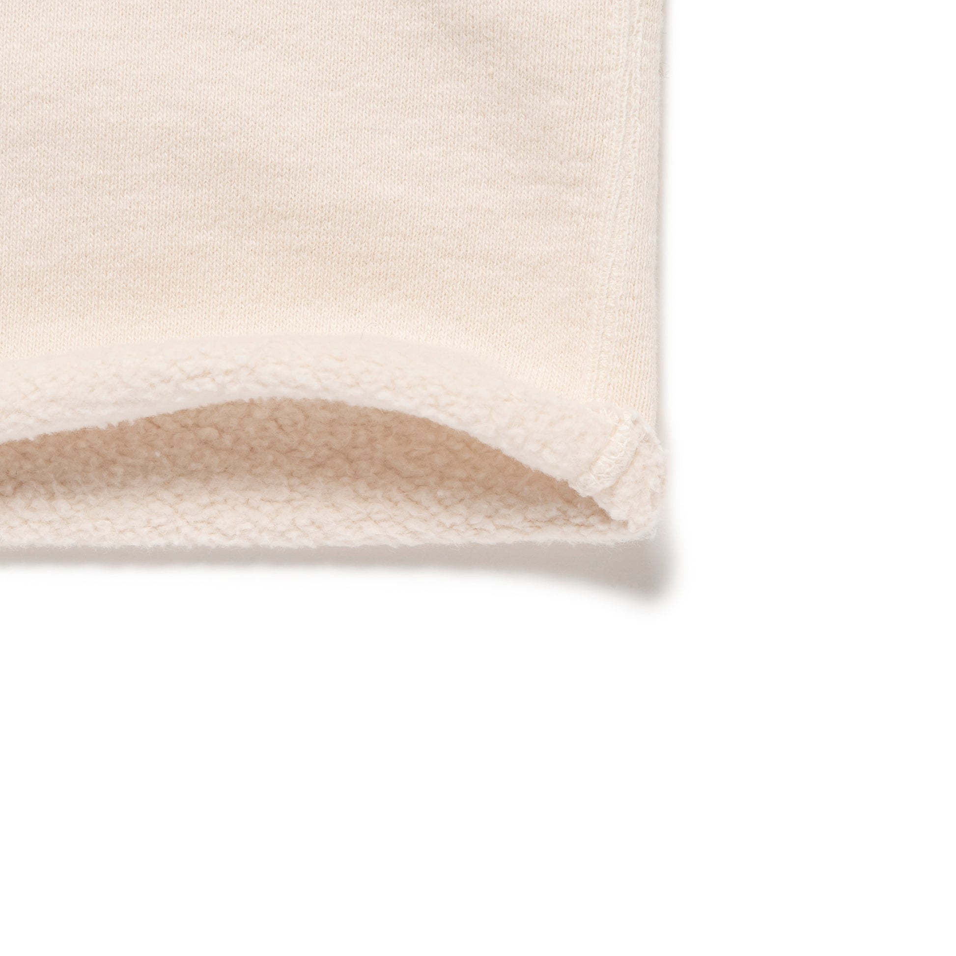 HUMAN MADE  HENLEY NECK SWEATSHIRT WH-E