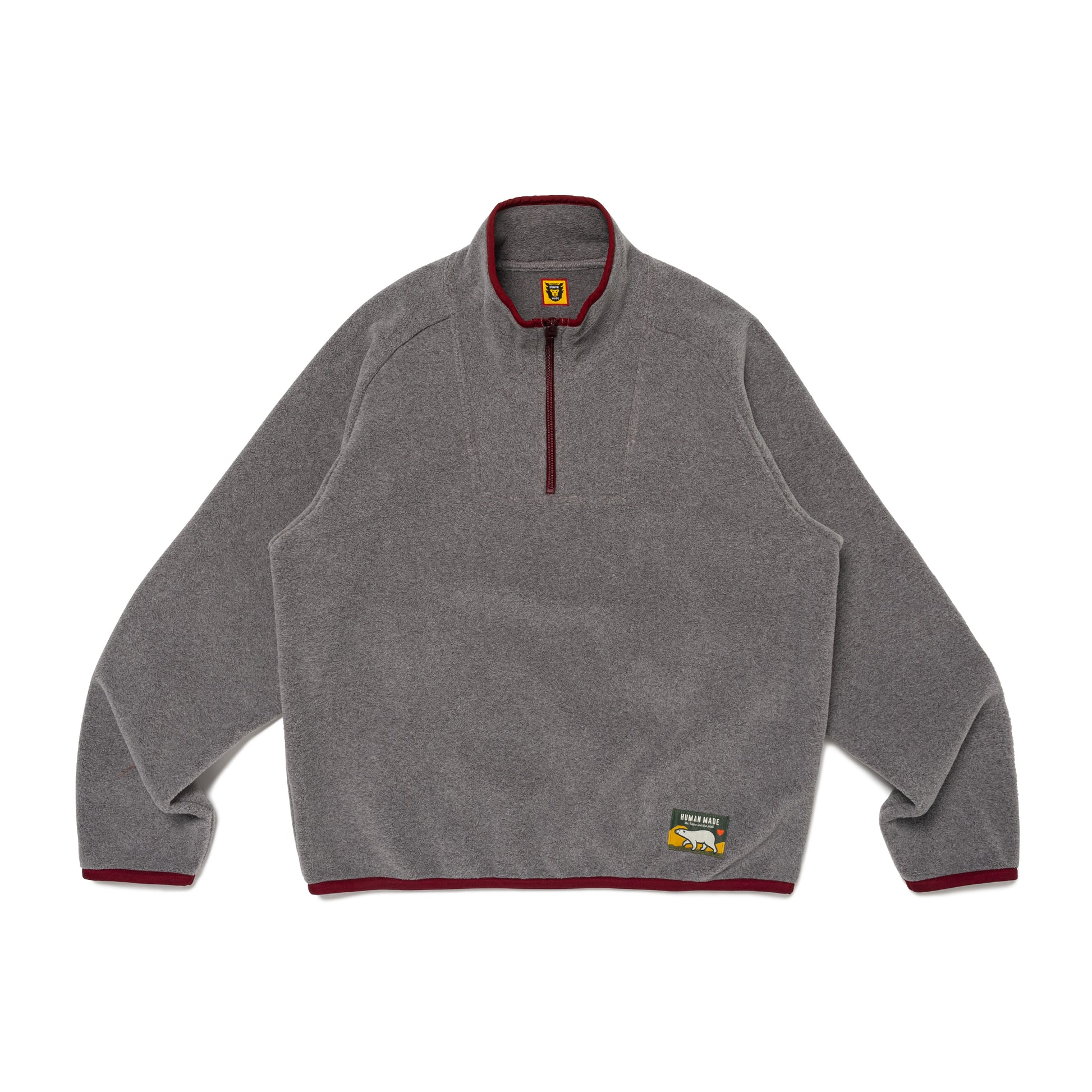 HUMAN MADE FLEECE HALF ZIP PULLOVER 2-A