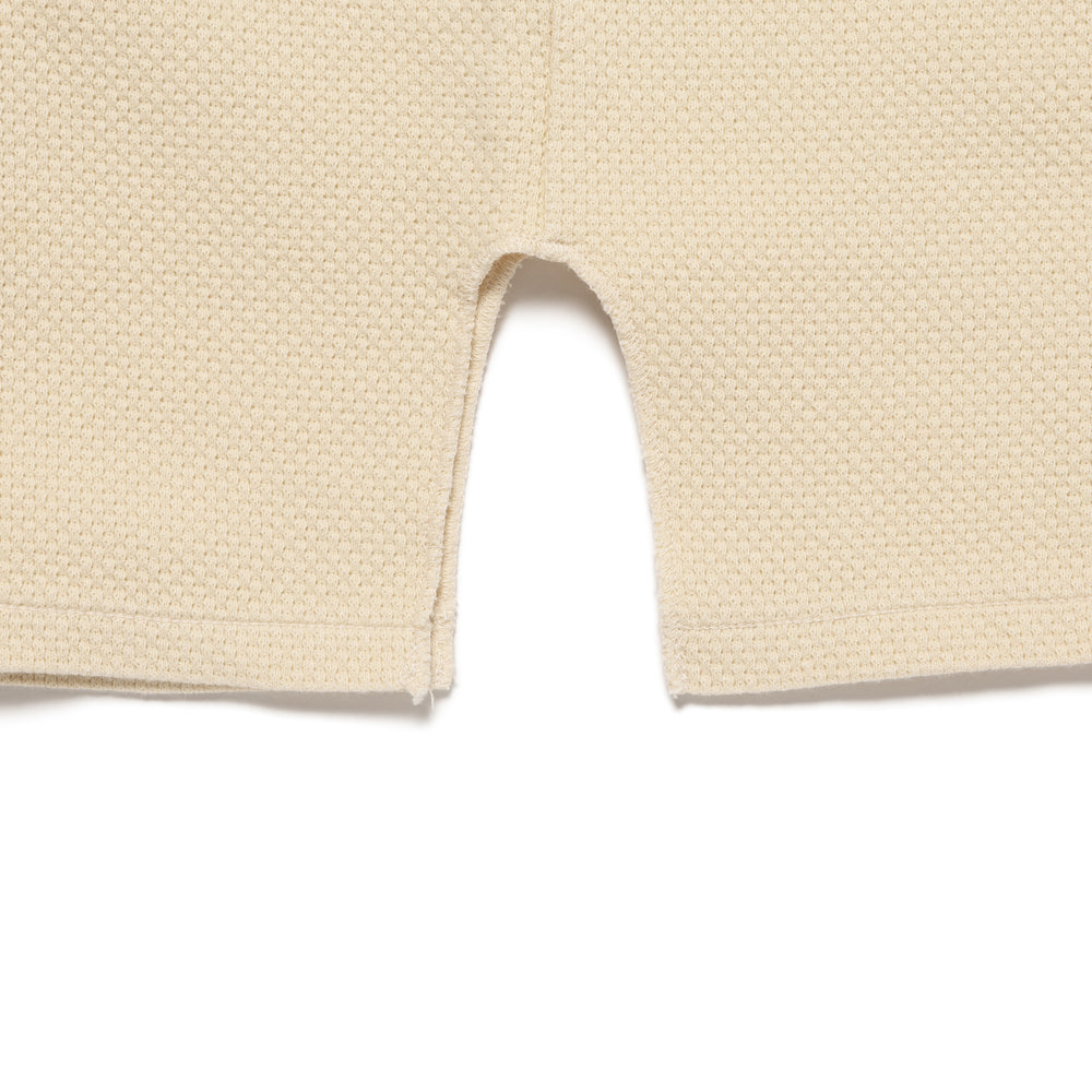 HUMAN MADE  HENLEY NECK L/S T-SHIRT WH-E