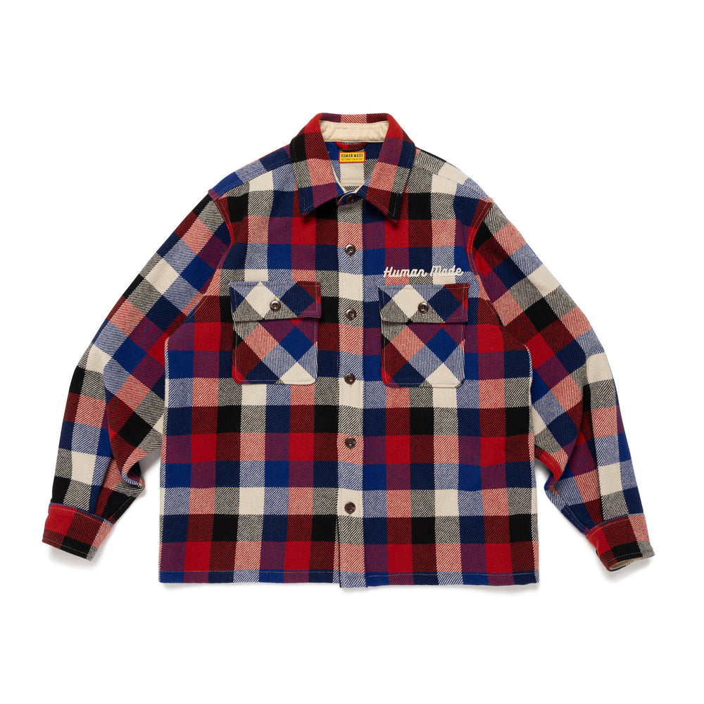 HUMAN MADE WOOL CHECK SHIRT JACKET RD-A