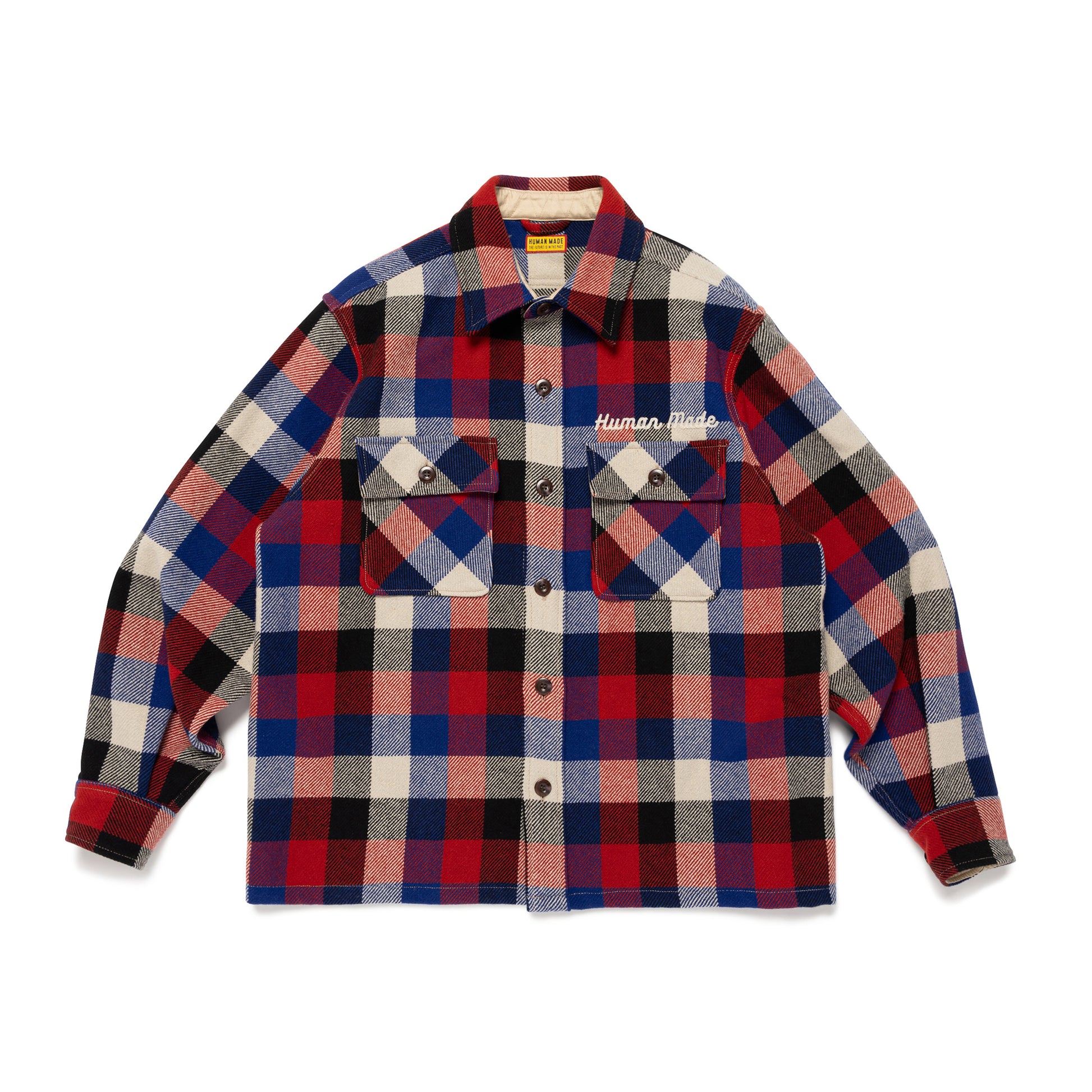 HUMAN MADE WOOL CHECK SHIRT JACKET RD-A