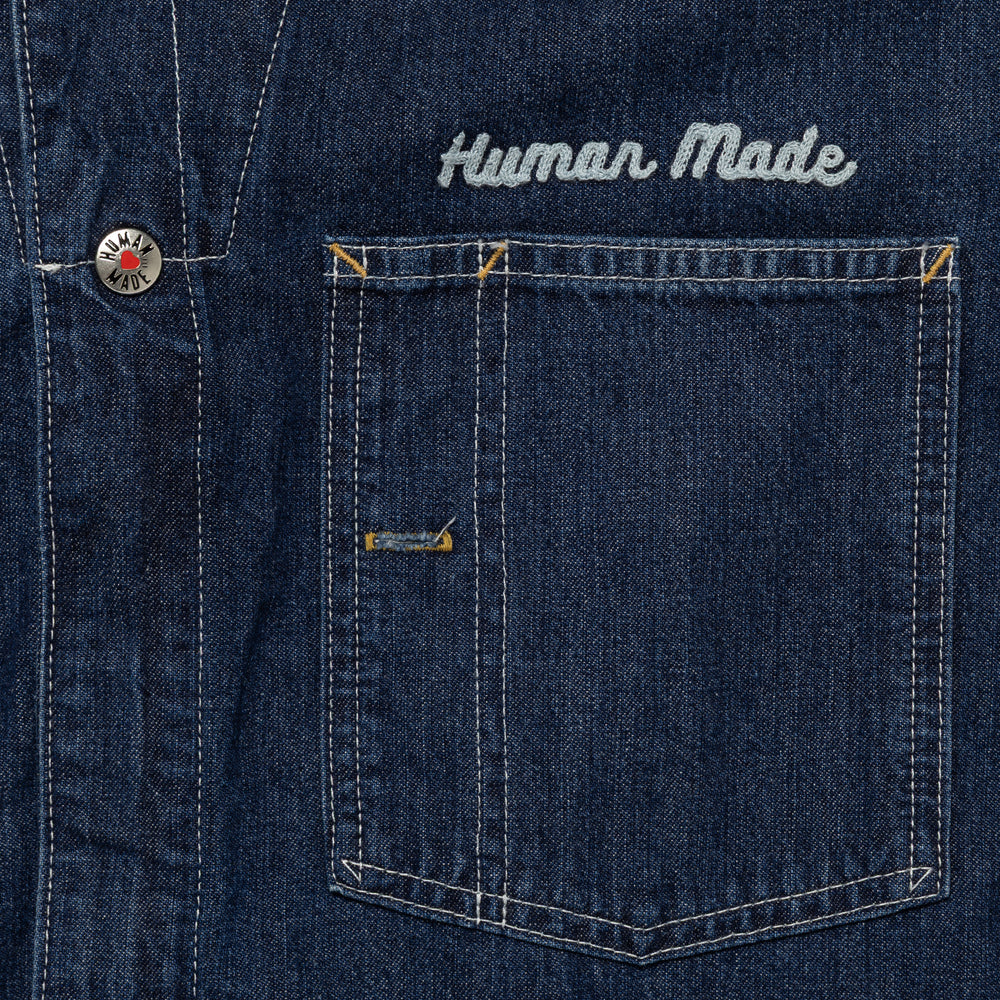 HUMAN MADE  DENIM HALF COAT IN-C