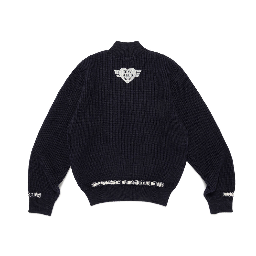 HUMAN MADE  MOC NECK KNIT SWEATER NY-B