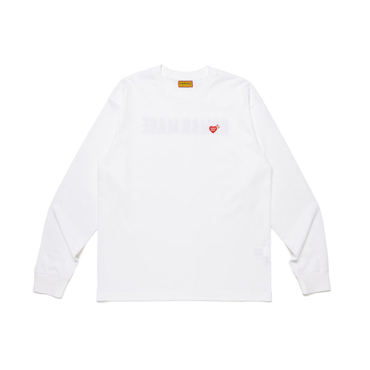 HUMAN MADE HEART BADGE LS T-SHIRT WH-A