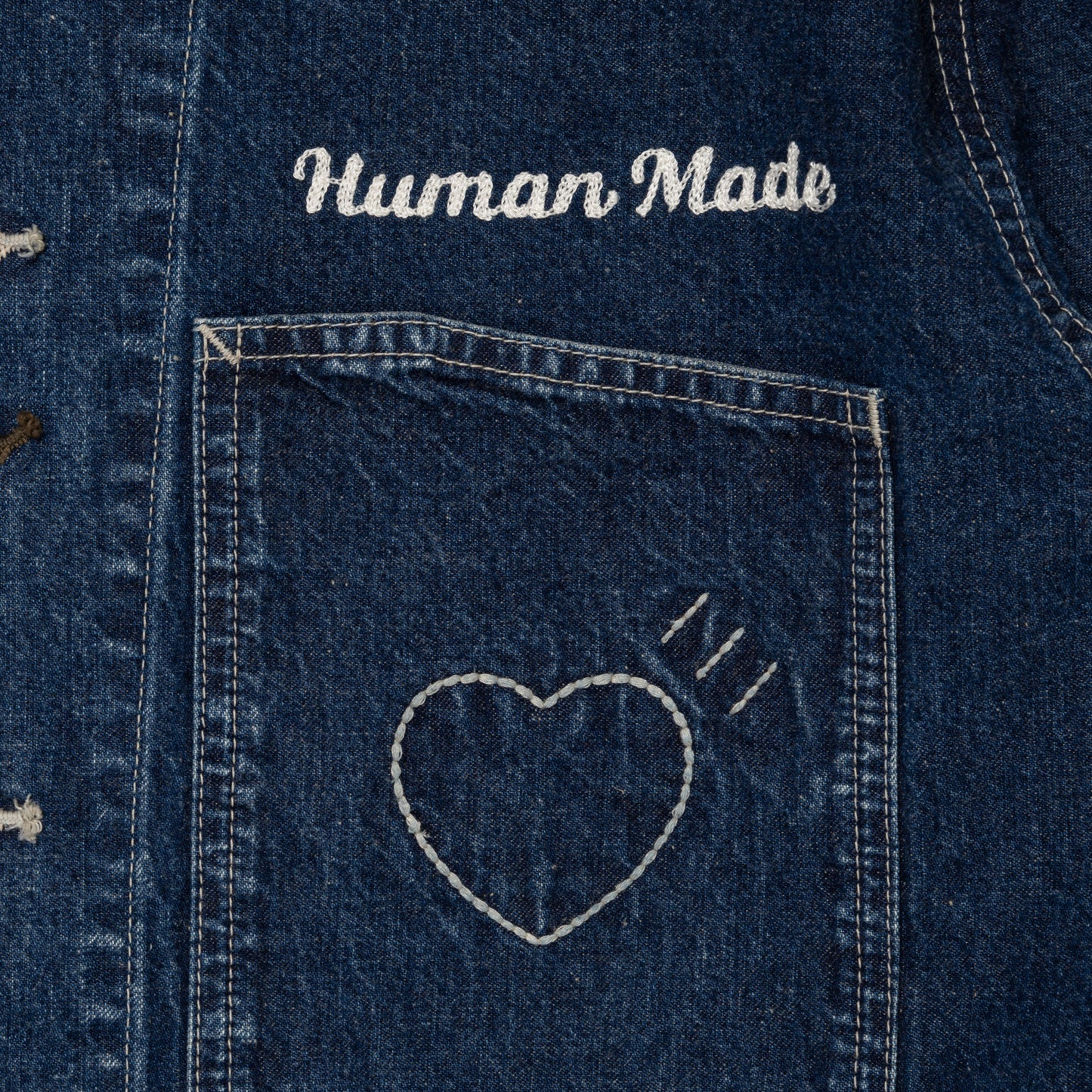 HUMAN MADE  DENIM COVERALL JACKET FUTURE IN -C