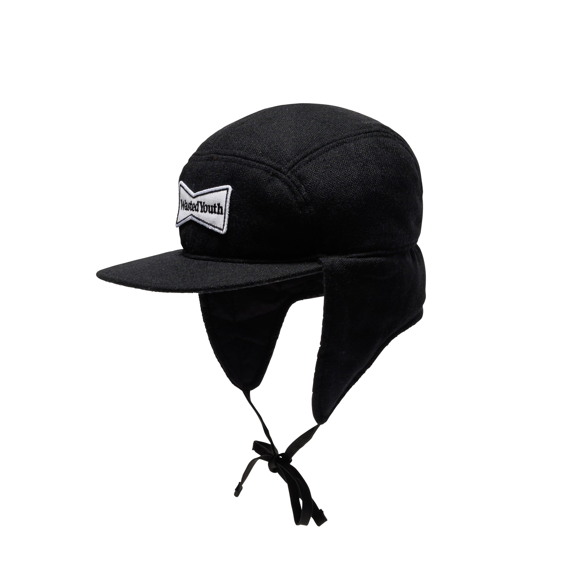 WASTED YOUTH EARFLAP CAP BK-D