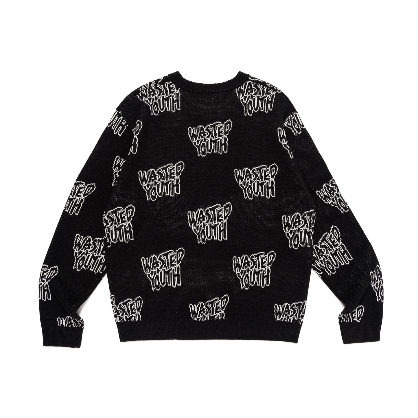 WASTED YOUTH KNIT SWEATER BK-B