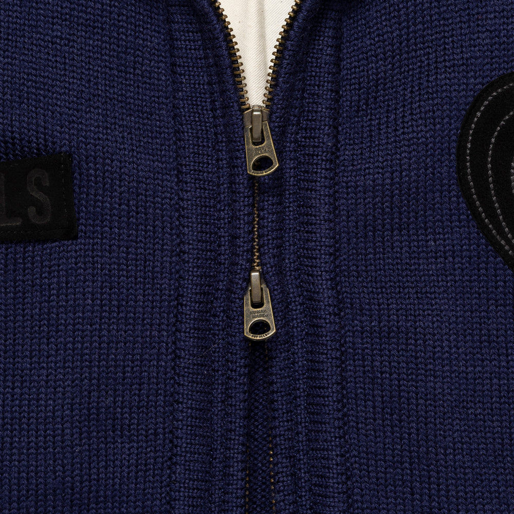 HUMAN MADE  ZIP-UP KNIT CARDIGAN NY-E