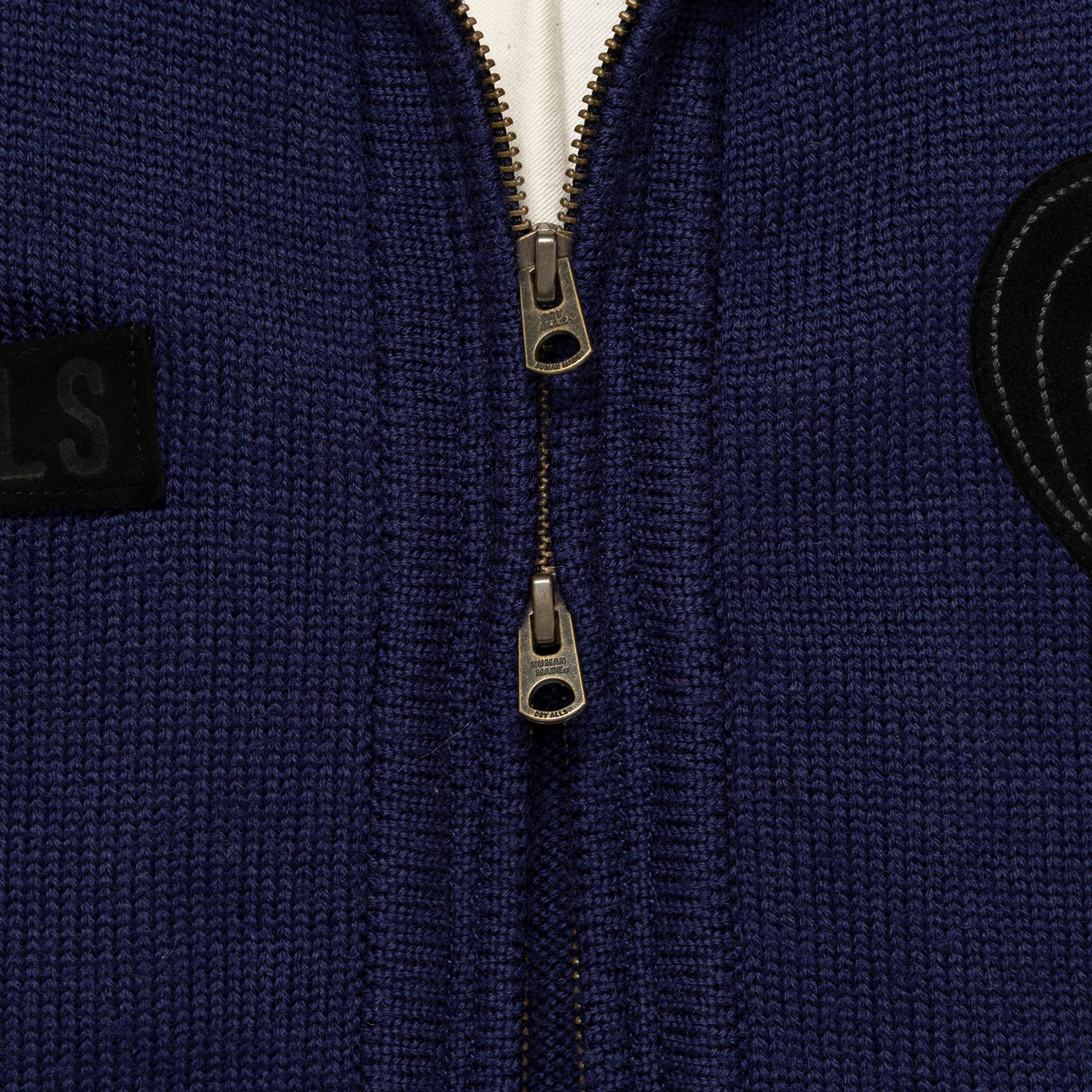 HUMAN MADE  ZIP-UP KNIT CARDIGAN NY-E