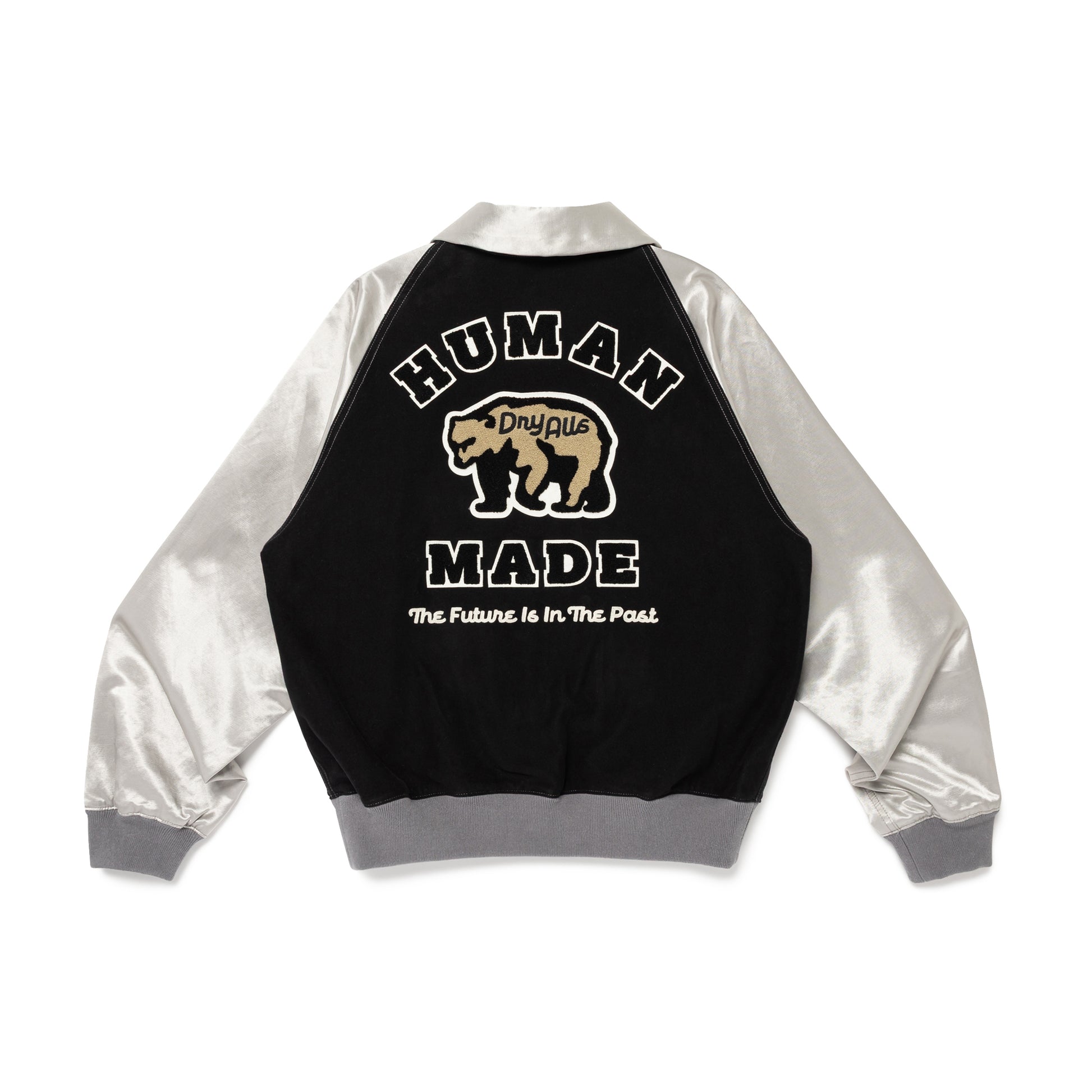HUMAN MADE SATIN VARSITY JACKET BK-B
