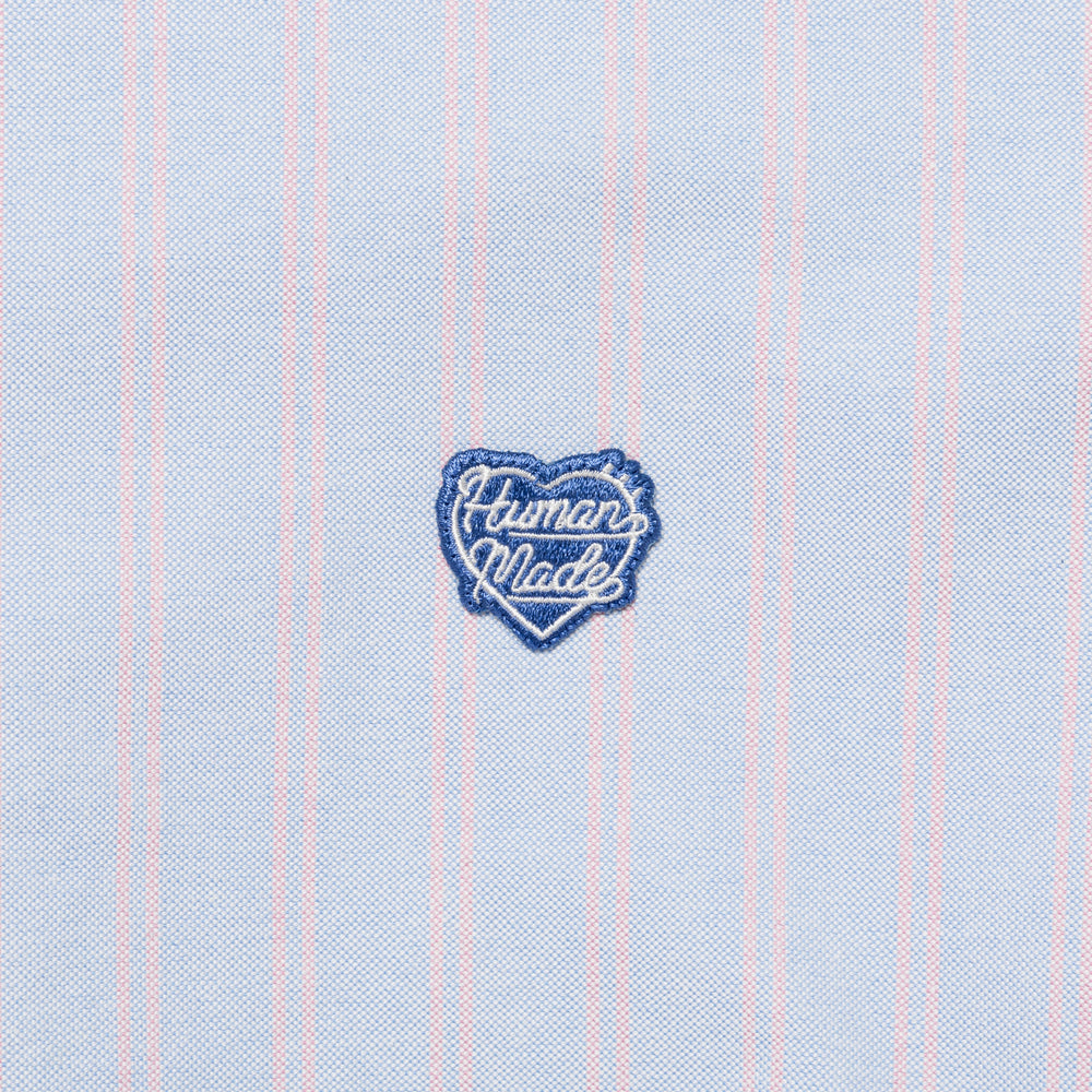 HUMAN MADE STRIPED OXFORD BD LS SHIRT BL-D