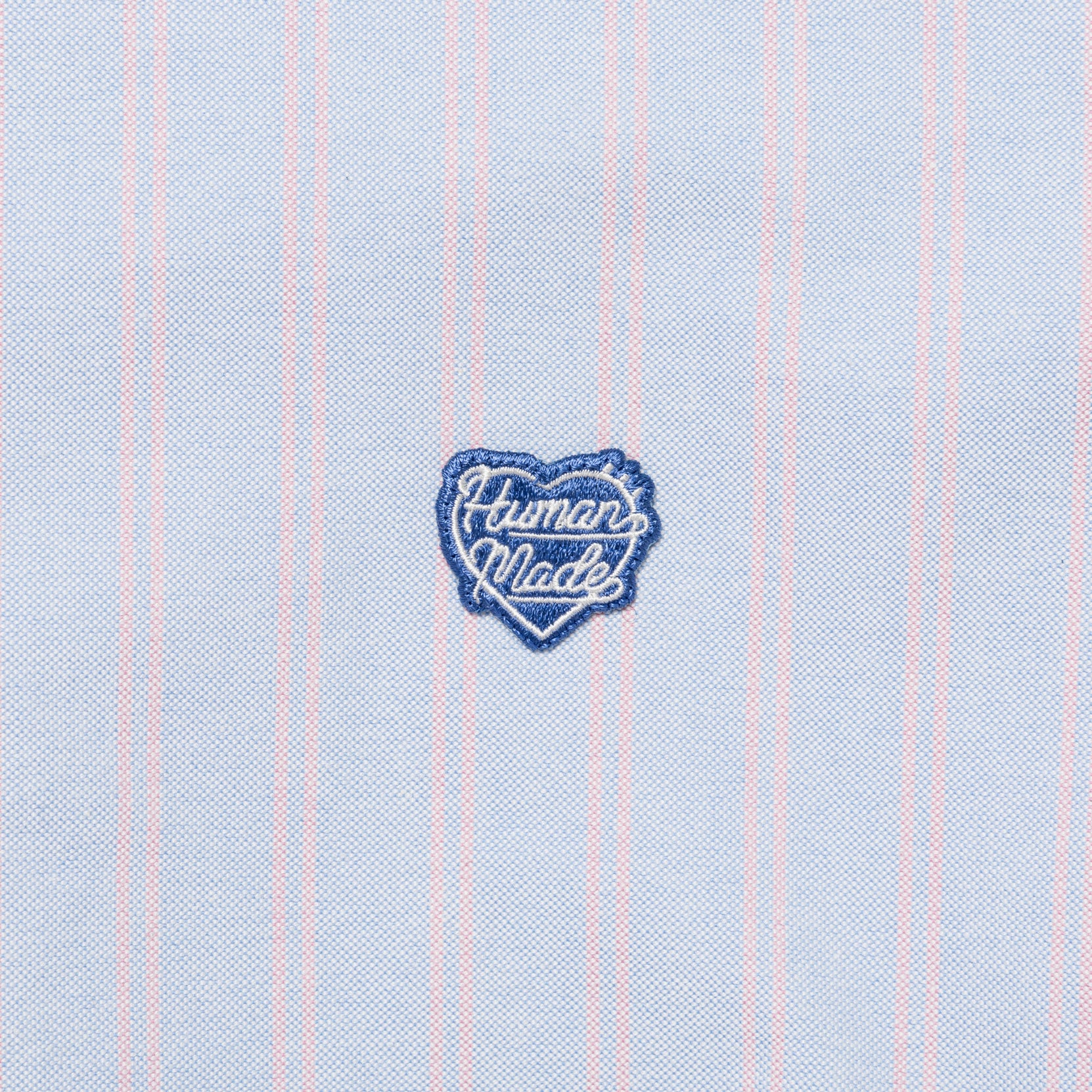 HUMAN MADE STRIPED OXFORD BD LS SHIRT BL-D