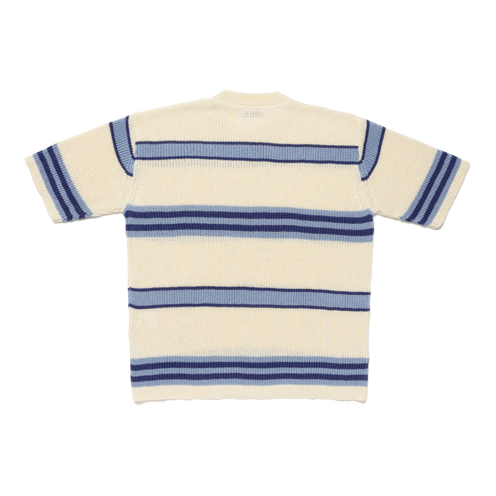 HUMAN MADE STRIPED SS KNIT BL-B