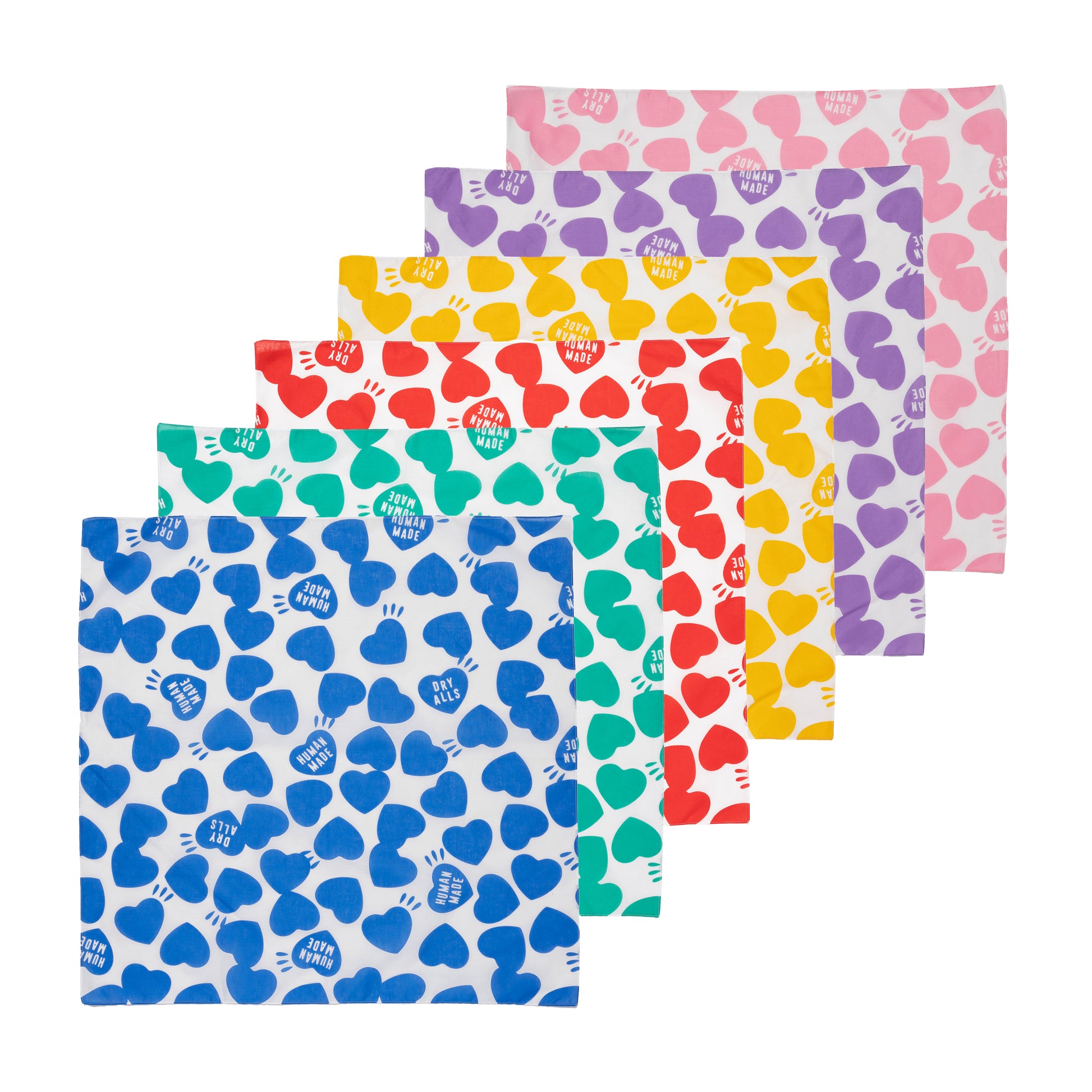 HUMAN MADE HEART BIG BANDANA 1-A