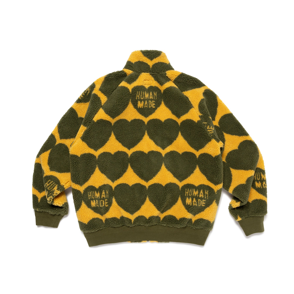 HUMAN MADE HEART FLEECE JACKET OD-B