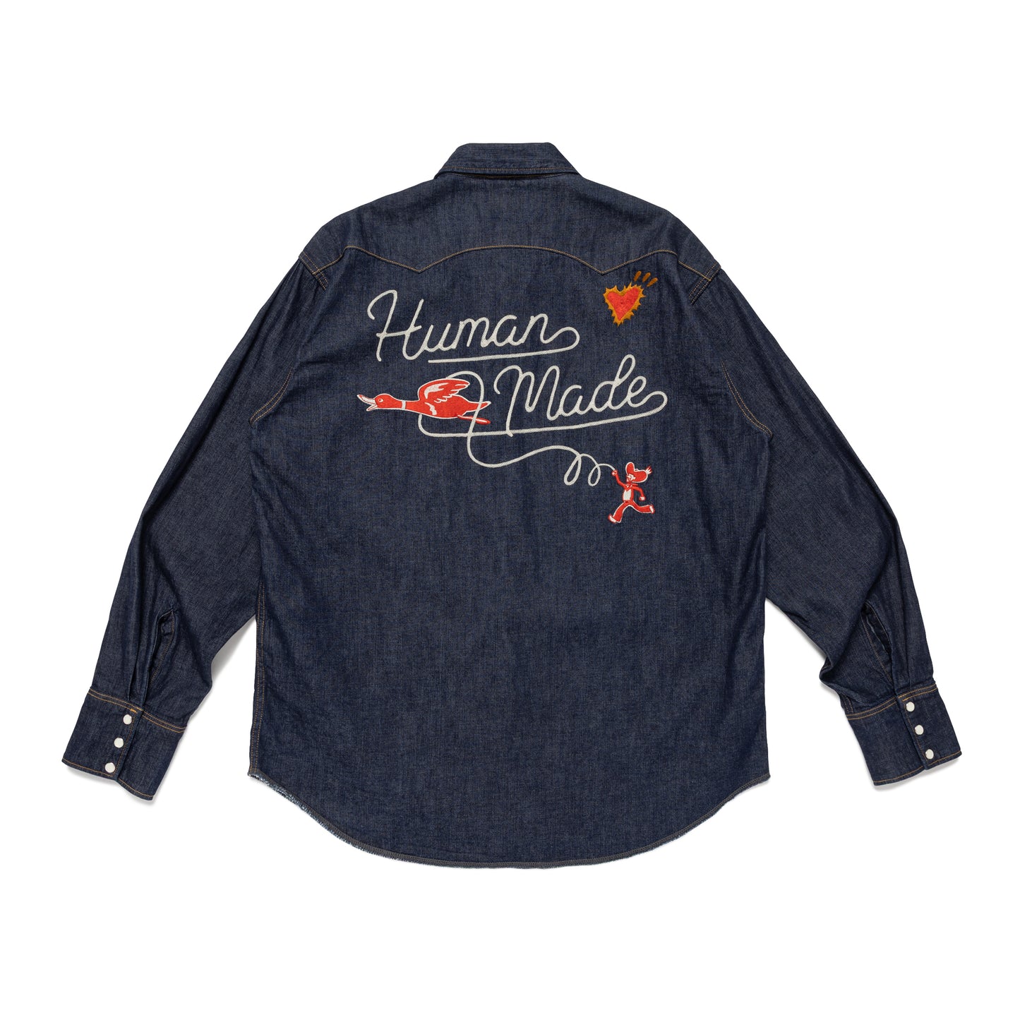 HUMAN MADE DENIM WESTERN SHIRT IN-B