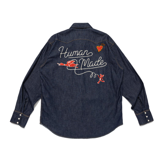 HUMAN MADE DENIM WESTERN SHIRT IN-B