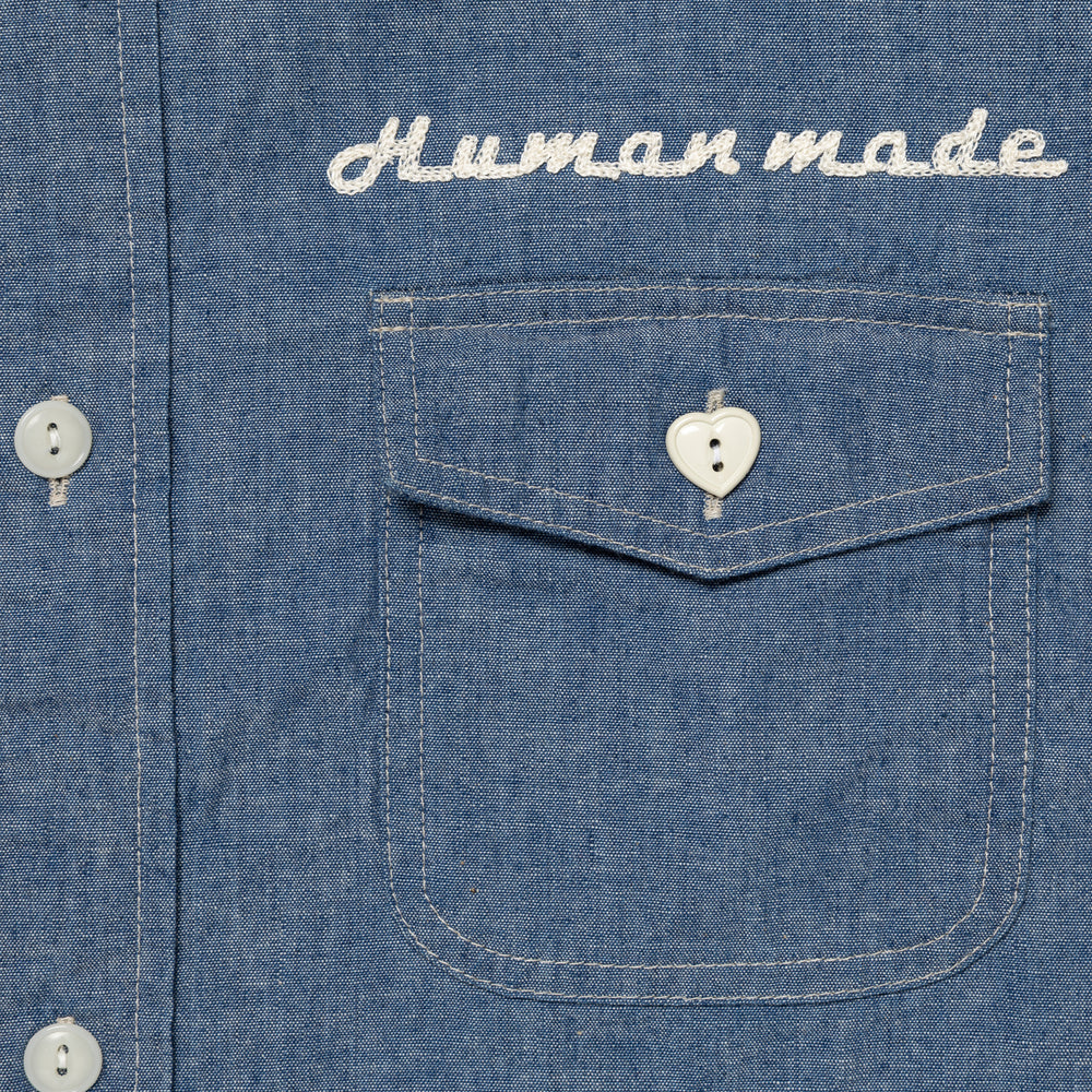 HUMAN MADE  CHAMBRAY SHIRT BL-C