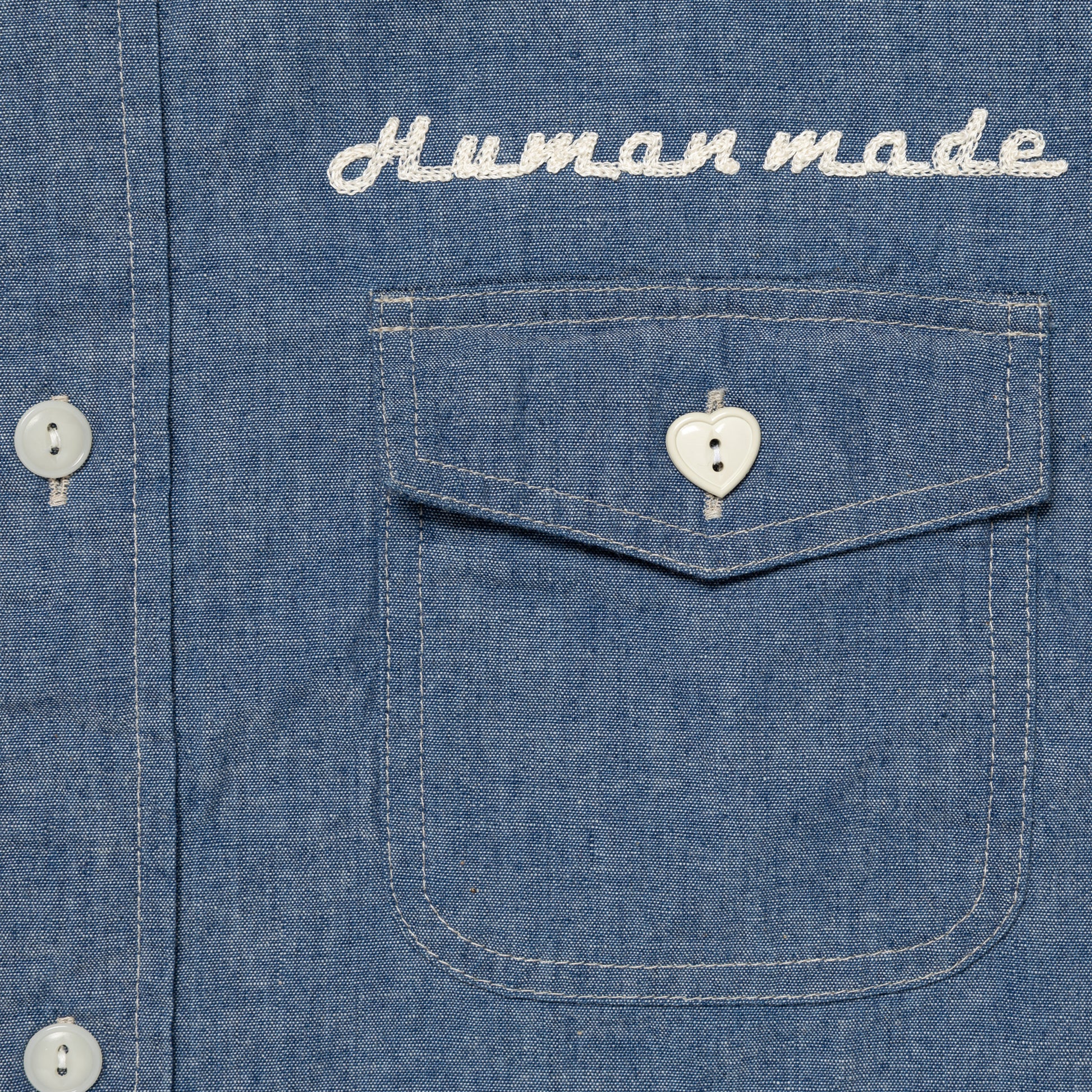 HUMAN MADE  CHAMBRAY SHIRT BL-C
