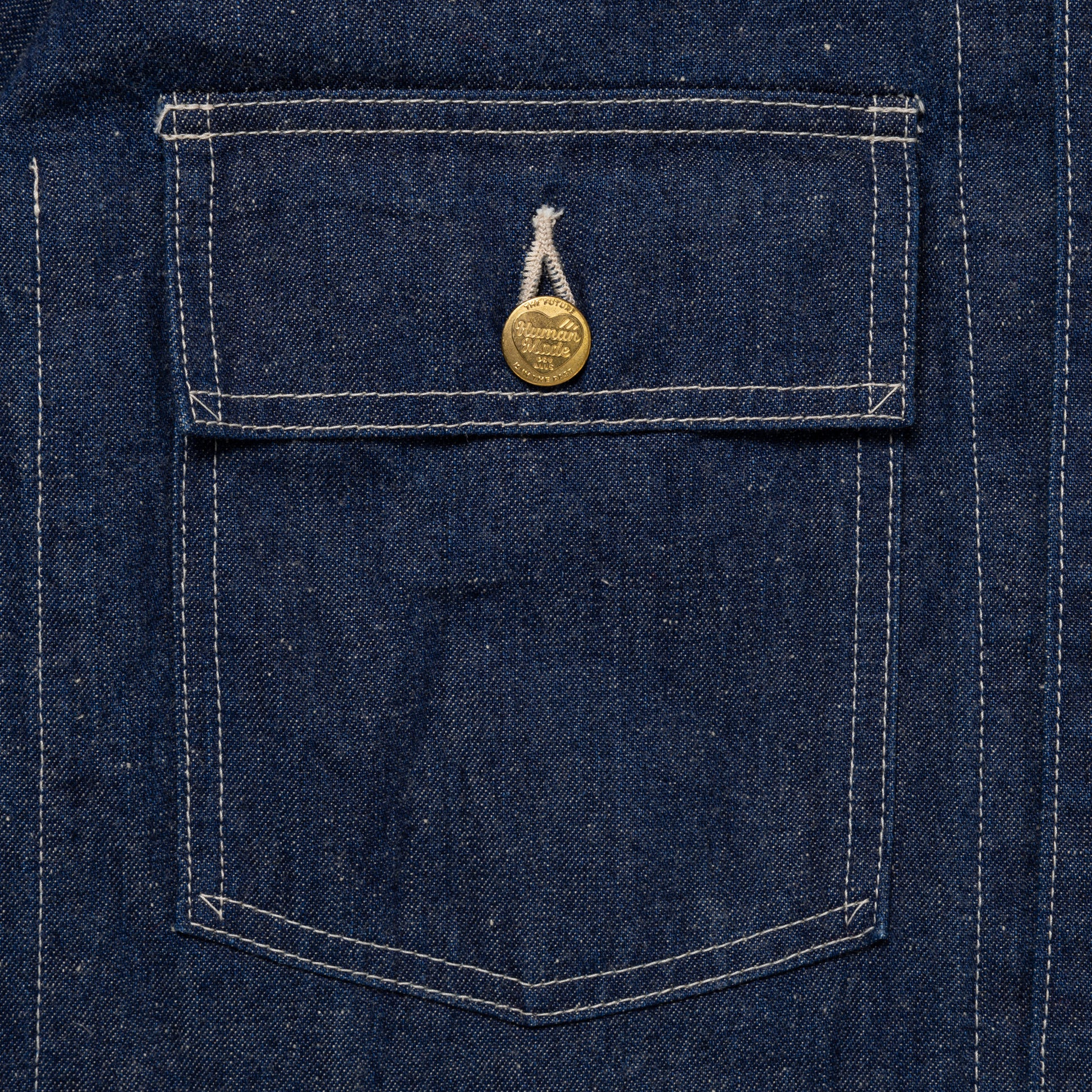 HUMAN MADE  DENIM COVERALL JACKET IN-F