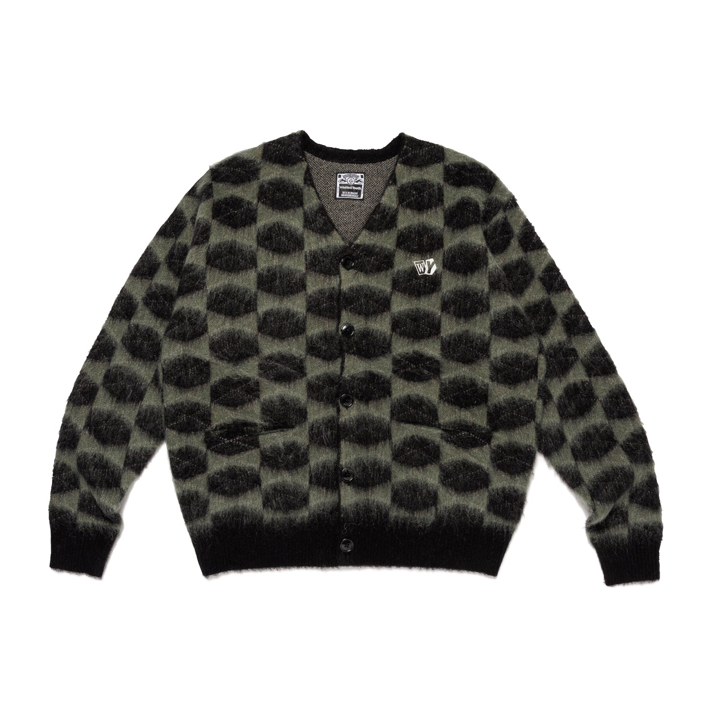 WASTED YOUTH KNIT CARDIGAN OD-A