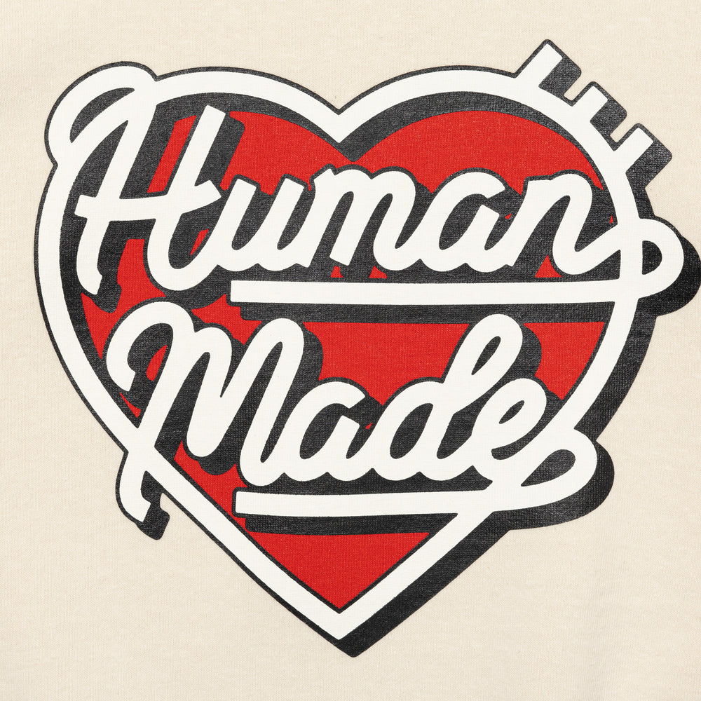 HUMAN MADE TSURIAMI HEART SWEATSHIRT WH-C