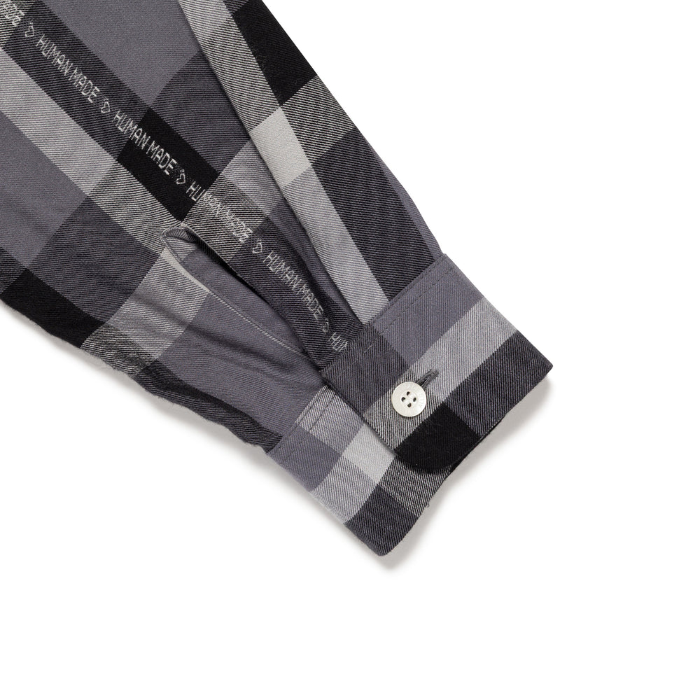 HUMAN MADE OPEN COLLAR CHECK SHIRT BK-F
