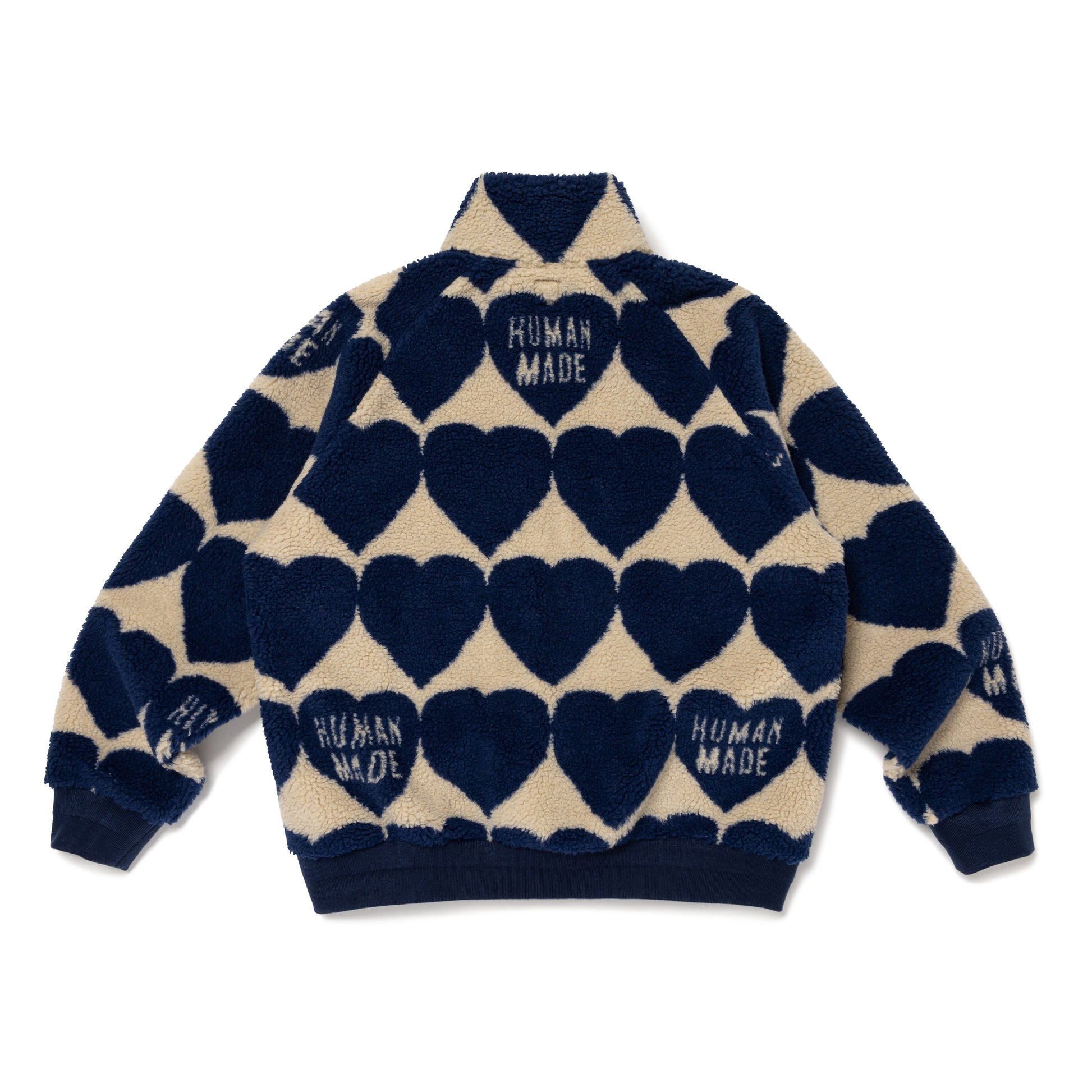 HUMAN MADE HEART FLEECE JACKET BL-B