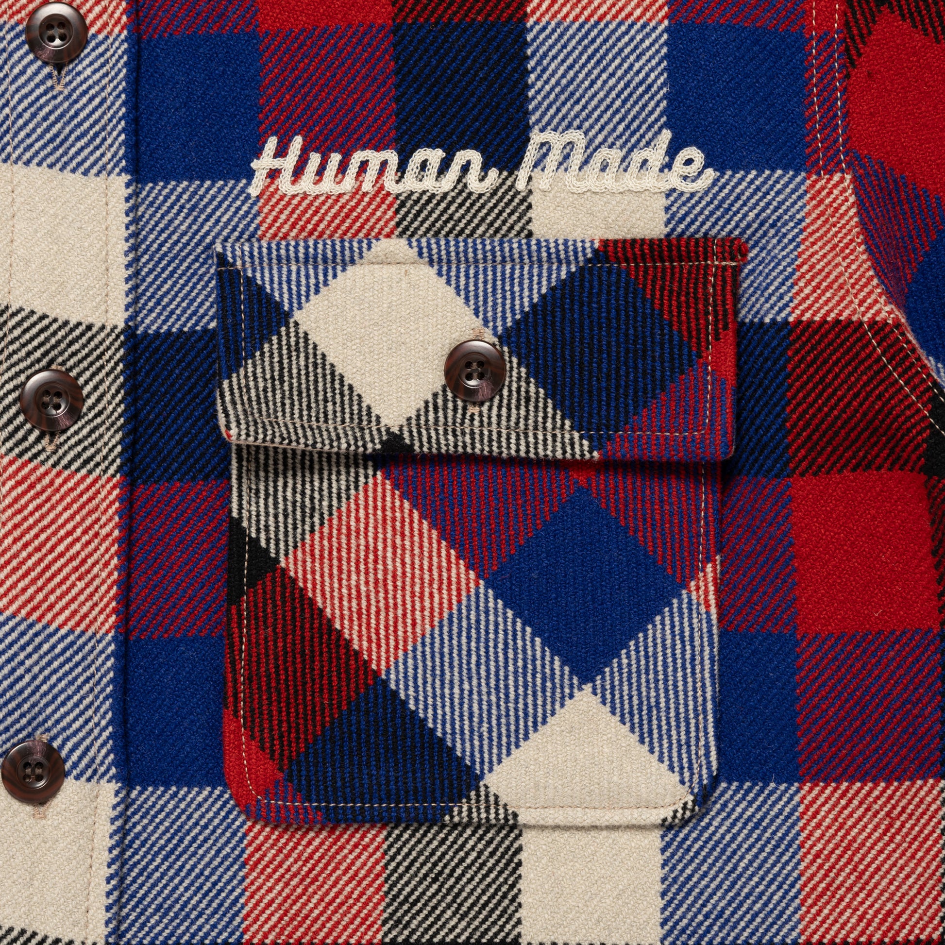 HUMAN MADE WOOL CHECK SHIRT JACKET RD-C